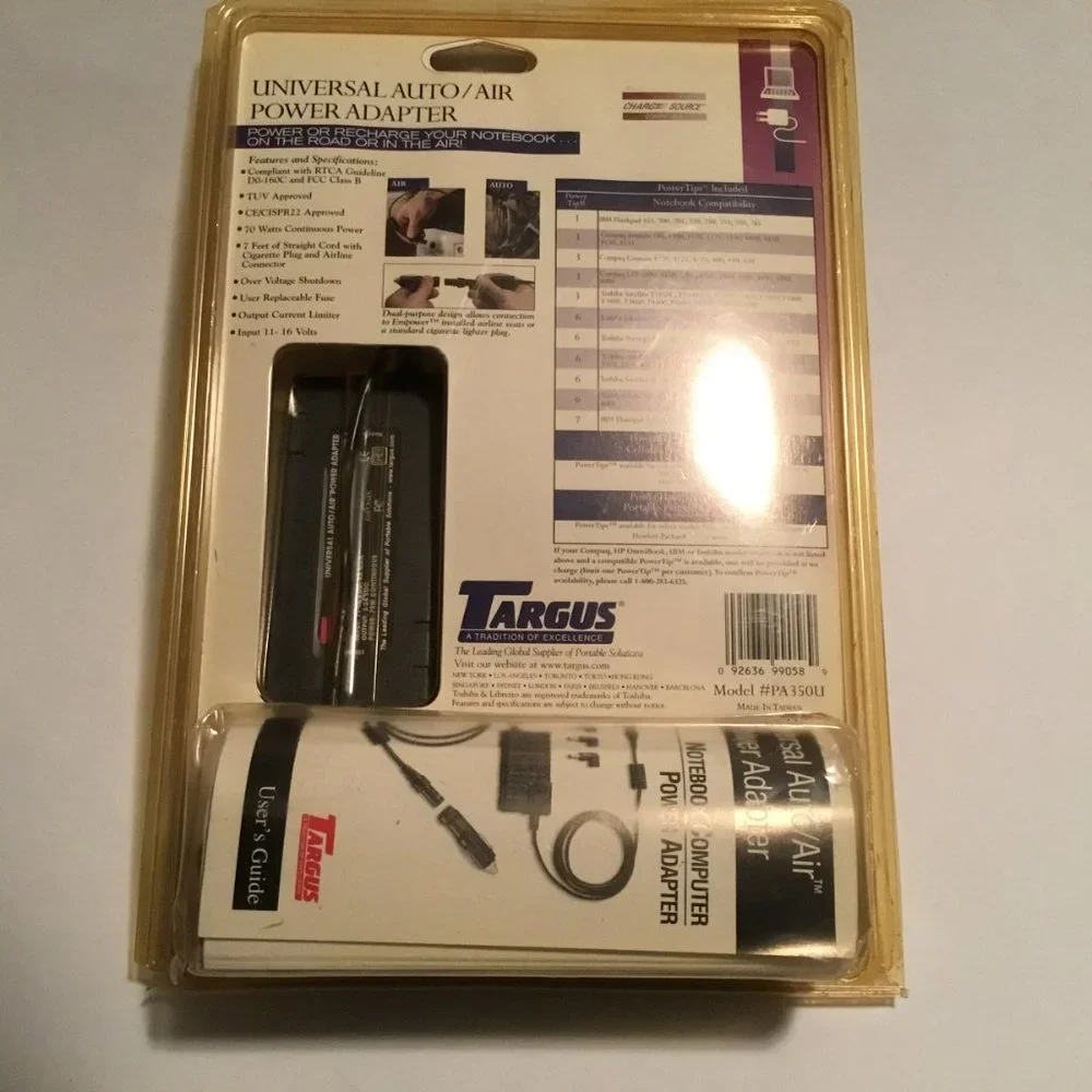 Targus Universal Auto/Air Power Adapter PA350U NIP